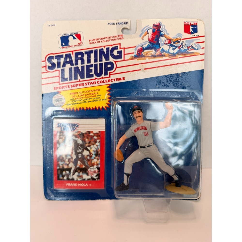1988 Kenner Starting Lineup Frank Viola Minnesota Twins Figure w/ Card MLB SLU